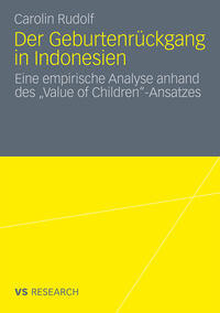 Vorderes Coverbild Der Geburtenrückgang in Indonesien