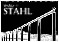 Vorderes Coverbild Struktur in Stahl (Wandkalender 2025 DIN A2 quer), CALVENDO Monatskalender