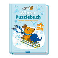 Vorderes Coverbild Trötsch Die Maus Winter-Puzzlebuch Puzzlebuch