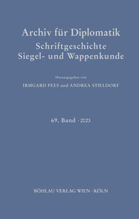 Vorderes Coverbild Archiv für Diplomatik, Schriftgeschichte, Siegel- und Wappenkunde