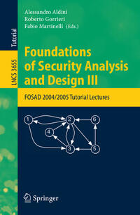 Vorderes Coverbild Foundations of Security Analysis and Design III