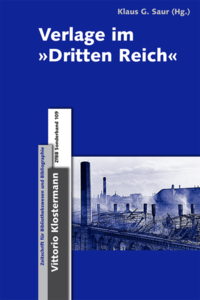 Vorderes Coverbild Verlage im "Dritten Reich"