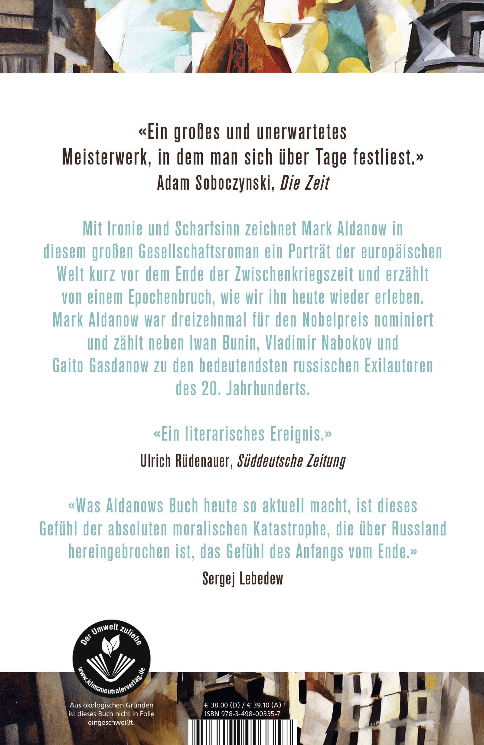 Rückseitencover Der Anfang vom Ende