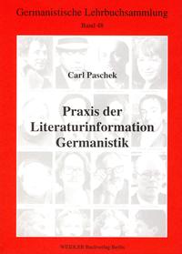 Vorderes Coverbild Praxis der Literaturinformation Germanistik