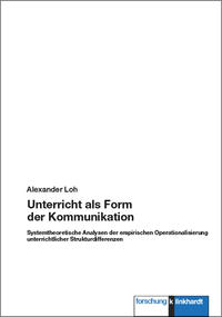 Vorderes Coverbild Unterricht als Form der Kommunikation