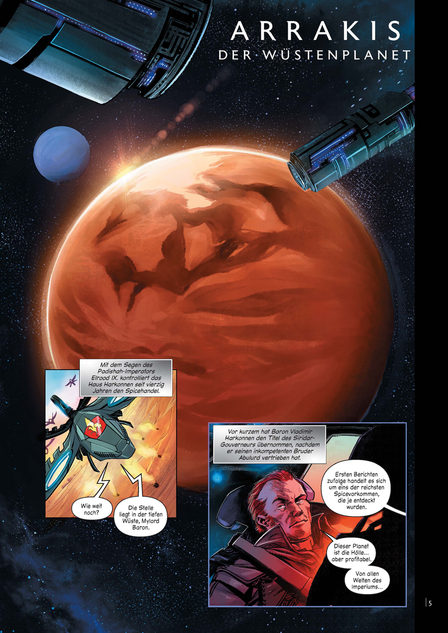 Beispielinhalt (Bild) Dune: Haus Atreides (Graphic Novel). Band 1