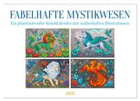 Vorderes Coverbild Fabelhafte Mystikwesen (Wandkalender 2026 DIN A2 quer), CALVENDO Monatskalender