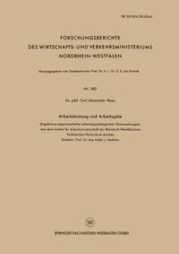 Vorderes Coverbild Arbeitsleistung und Arbeitsgüte