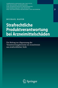 Vorderes Coverbild Strafrechtliche Produktverantwortung bei Arzneimittelschäden