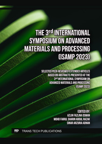 Vorderes Coverbild The 3rd International Symposium on Advanced Materials and Processing (ISAMP)