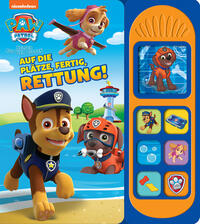 Vorderes Coverbild 7-Button-Soundbuch, PAW Patrol, Auf die Plätze, fertig, Rettung!