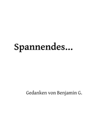 Vorderes Coverbild Spannendes ...