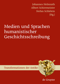 Vorderes Coverbild Medien und Sprachen humanistischer Geschichtsschreibung