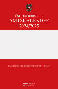 Vorderes Coverbild Österreichischer Amtskalender 2024/2025