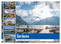 Vorderes Coverbild Gardasee - Impressionen aus der Lombardei (Tischkalender 2025 DIN A5 quer), CALVENDO Monatskalender