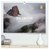Vorderes Coverbild Dolomiten - Land der Träume (hochwertiger Premium Wandkalender 2025 DIN A2 quer), Kunstdruck in Hochglanz