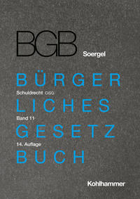 Vorderes Coverbild Kommentar zum Bürgerlichen Gesetzbuch mit Einführungsgesetz und Nebengesetzen (BGB) (Soergel)