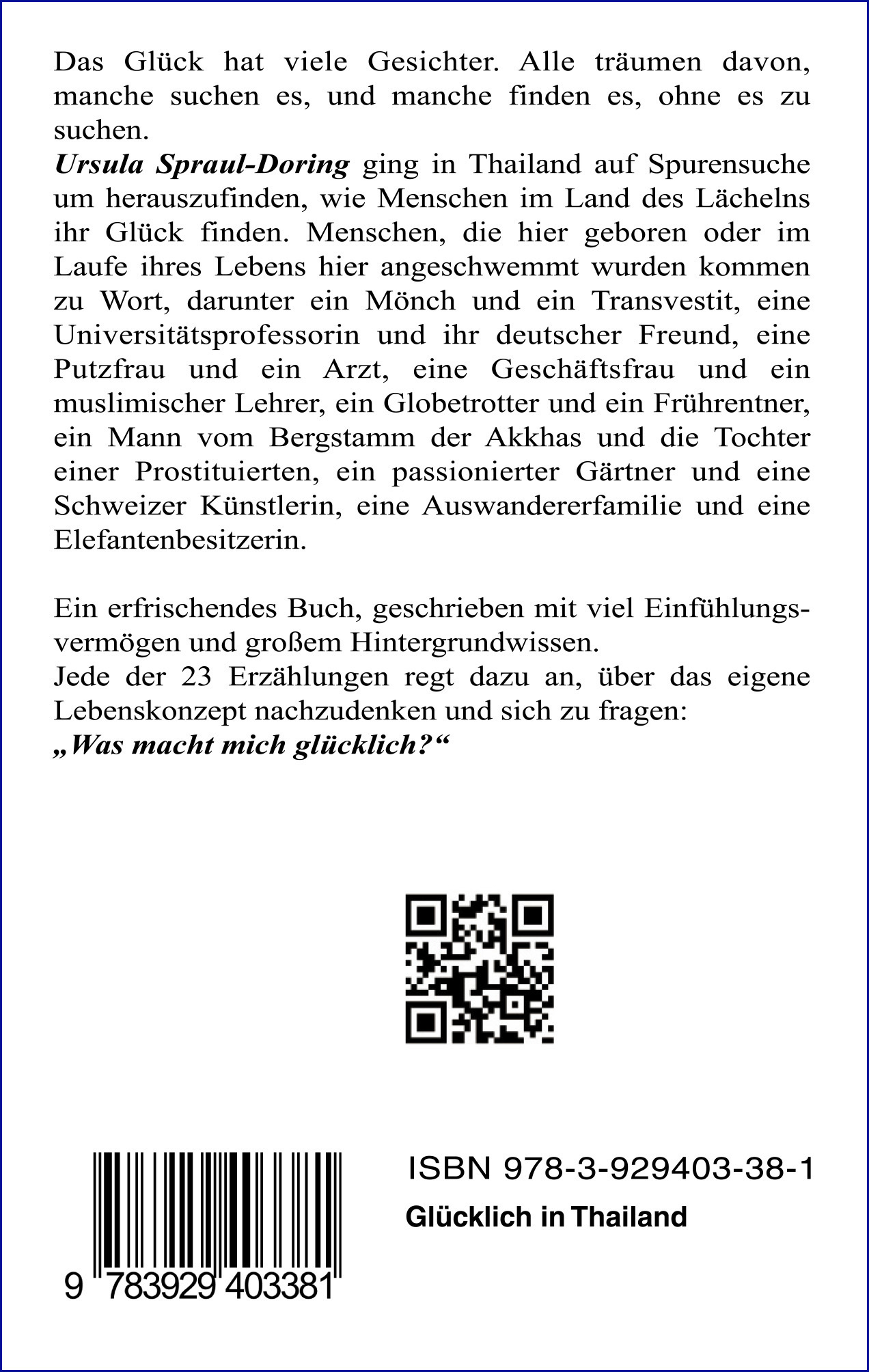 Rückseitencover Glücklich in Thailand