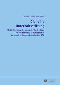 Vorderes Coverbild Die reine Unterhaltsstiftung