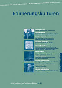 Vorderes Coverbild Erinnerungskulturen