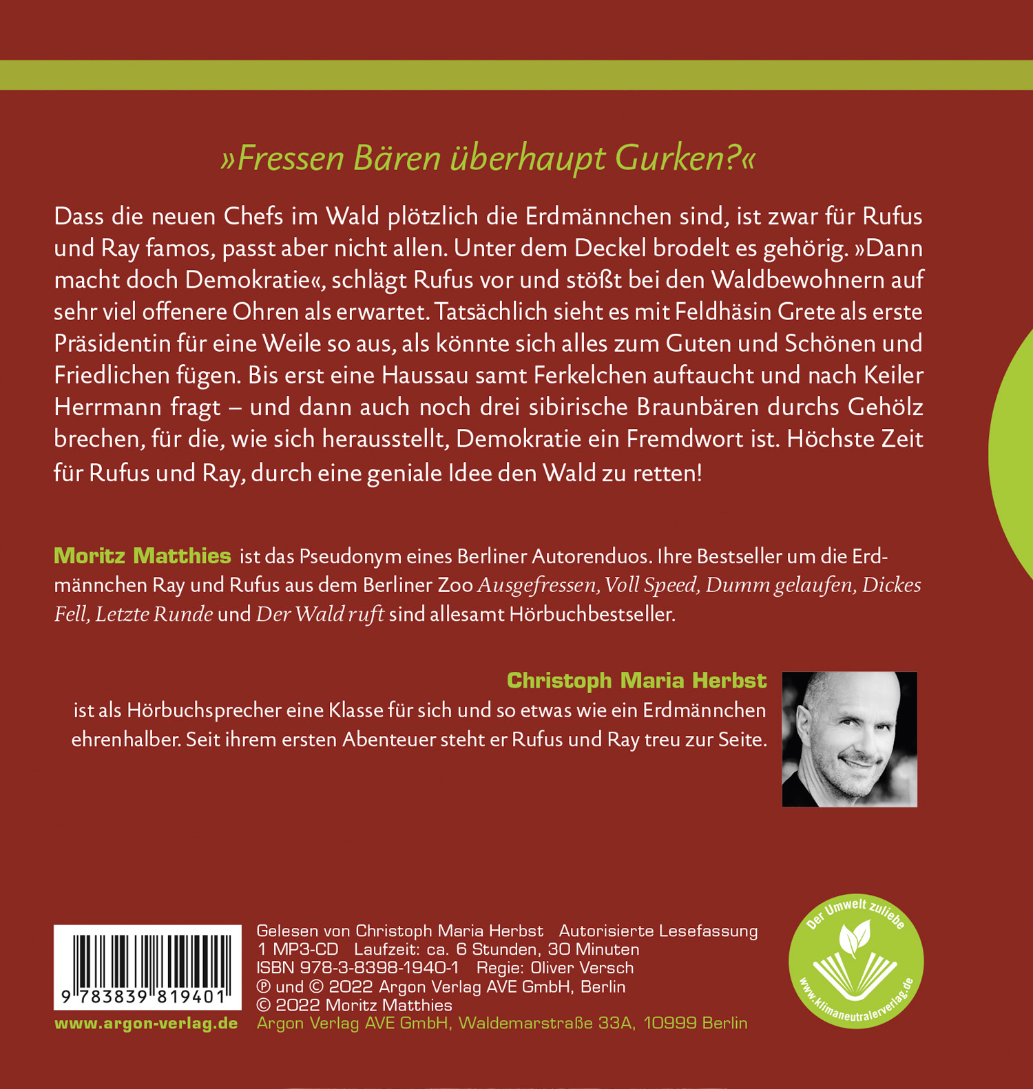 Rückseitencover Da ist was im Busch