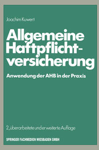 Vorderes Coverbild Allgemeine Haftpflichtversicherung