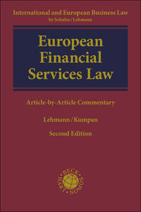 Vorderes Coverbild European Financial Services Law