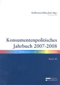 Vorderes Coverbild Konsumentpolitisches Jahrbuch 2007-2008