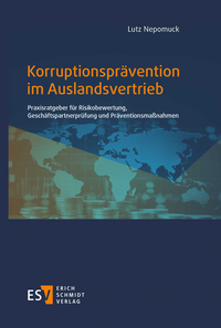 Vorderes Coverbild Korruptionsprävention im Auslandsvertrieb