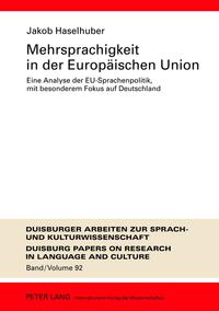 Vorderes Coverbild Mehrsprachigkeit in der Europäischen Union