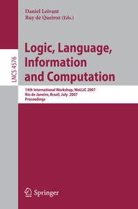 Vorderes Coverbild Logic, Language, Information and Computation