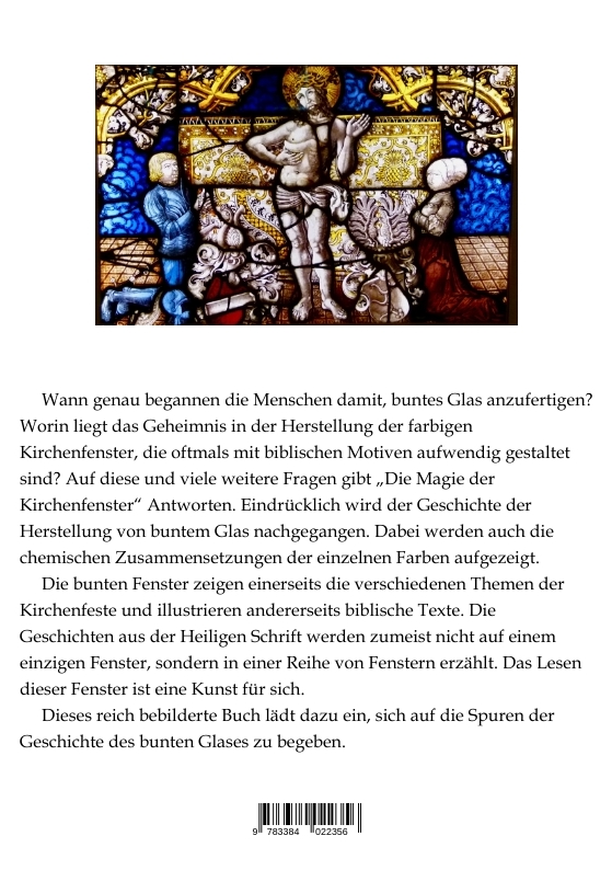 Rückseitencover Magie der Kirchenfenster