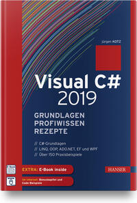 Vorderes Coverbild Visual C# 2019 – Grundlagen, Profiwissen und Rezepte