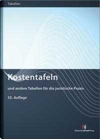 Vorderes Coverbild Kostentafeln