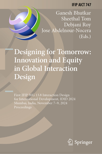 Vorderes Coverbild Designing for Tomorrow: Innovation and Equity in Global Interaction Design