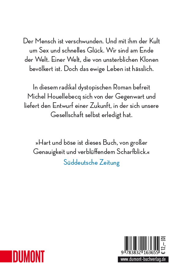 Rückseitencover Die Möglichkeit einer Insel