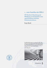 Vorderes Coverbild "... unter Ausschluss des CISG"?