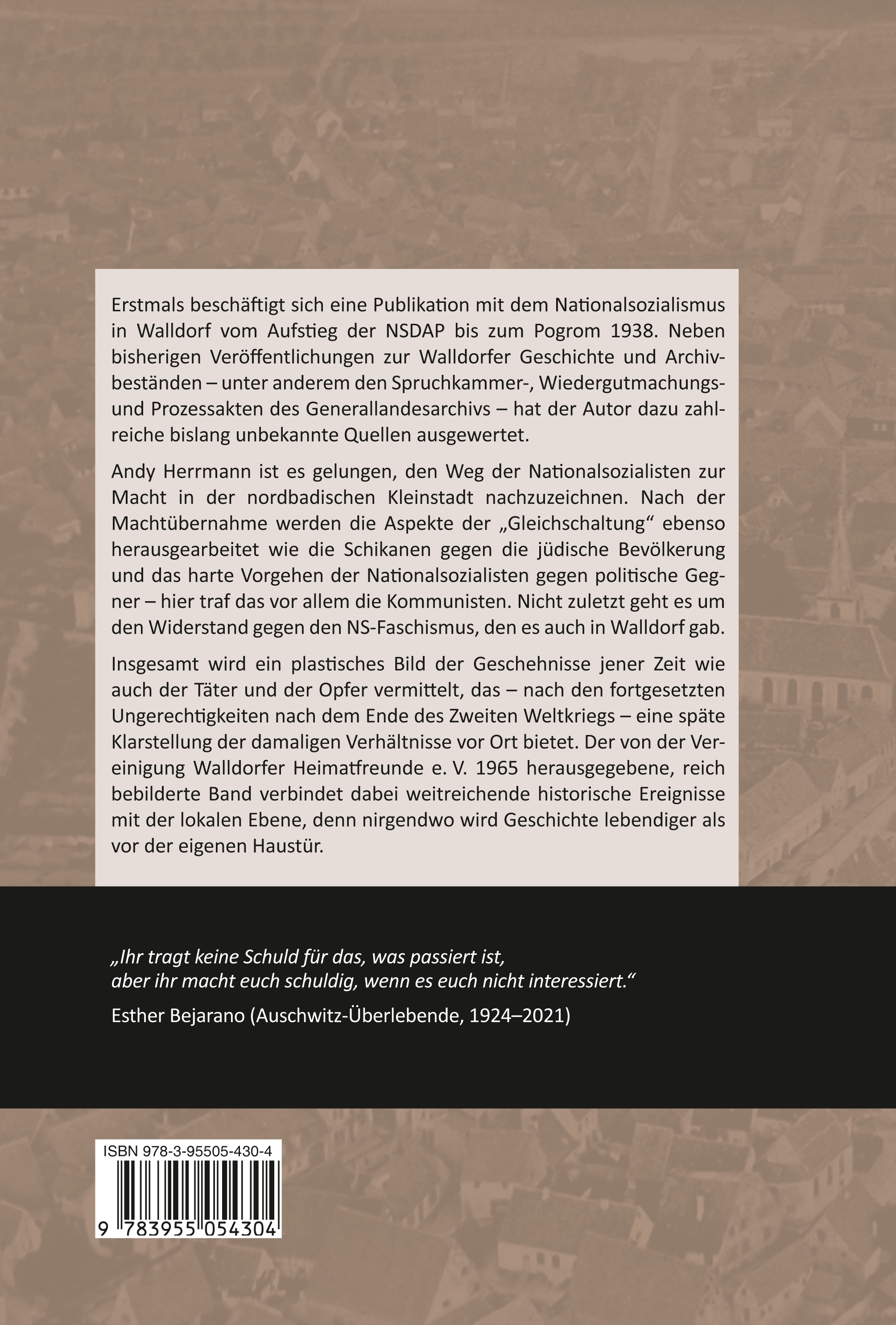 Rückseitencover Walldorf im Nationalsozialismus