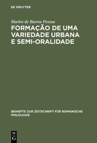Vorderes Coverbild Formação de uma Variedade Urbana e Semi-oralidade