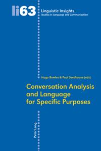 Vorderes Coverbild Conversation Analysis and Language for Specific Purposes