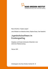Vorderes Coverbild Jugendschutzsoftware im Erziehungsalltag. Akzeptanz und Einsatz technischer Hilfsmittel in der elterlichen Medienerziehung