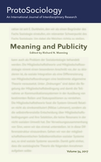 Vorderes Coverbild Meaning and Publicity