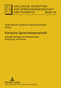 Vorderes Coverbild Klinische Sprechwissenschaft