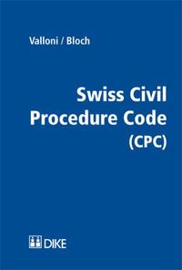 Vorderes Coverbild Swiss Civil Procedure Code (CPC)
