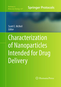 Vorderes Coverbild Characterization of Nanoparticles Intended for Drug Delivery