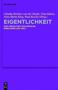 Vorderes Coverbild Eigentlichkeit