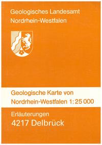 Vorderes Coverbild Geologische Karten von Nordrhein-Westfalen 1:25000 / Delbrück