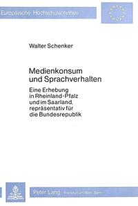 Vorderes Coverbild Medienkonsum und Sprachverhalten
