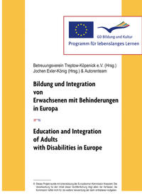 Vorderes Coverbild Bildung und Integration von Erwachsenen mit Behinderungen in Europa