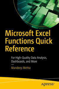Vorderes Coverbild Microsoft Excel Functions Quick Reference